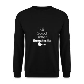 Aussiedoodle - Sweat-shirt Unisexe - noir - Devant - Alina (178cm) & Michal (187cm)