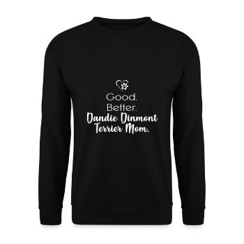 Dandie Dinmont Terrier - Unisex Sweatshirt - black - Front - Alina (178cm) & Michal (187cm)