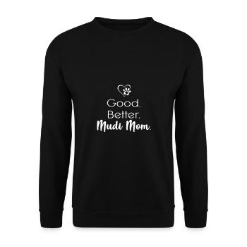 Mudi - Sweat-shirt Unisexe - noir - Devant - Alina (178cm) & Michal (187cm)