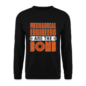 Mechanical Engineers Are The Bomb Auto Mechanic - Unisex Sweatshirt - black - Front - Alina (178cm) & Michal (187cm)