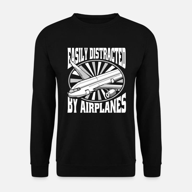 Airplane mechanic funny - Unisex Sweatshirt - black