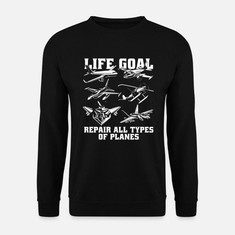 Airplane Mechanic Humor - Unisex Sweatshirt - black