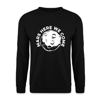 Space Space Space Colonization - Unisex Sweatshirt - black - Front - Alina (178cm) & Michal (187cm)