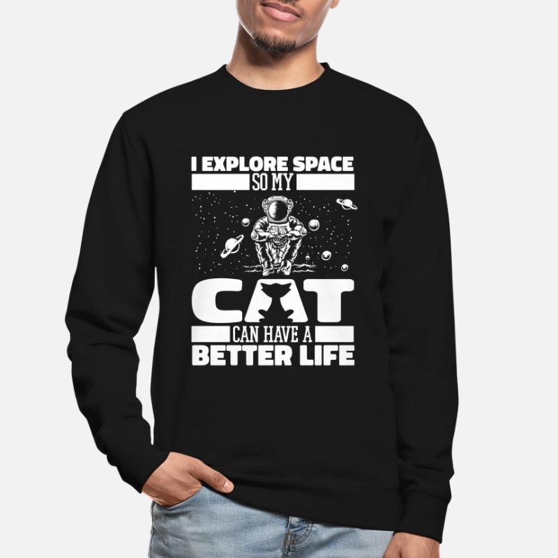 Space Space Cat Colonisation de l’espace Sweat-shirt Unisexe