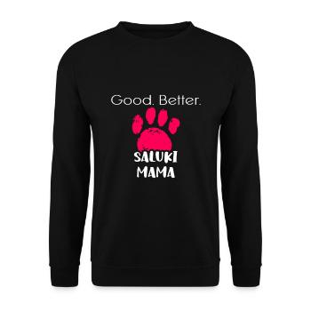 Saluki - Unisex Sweatshirt - black - Front - Alina (178cm) & Michal (187cm)