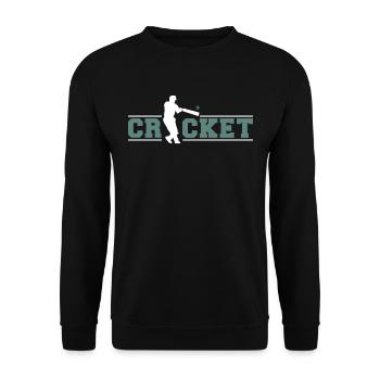 Cricket Spieler sport - Unisex Pullover - Schwarz - Vorne - Alina (178cm) & Michal (187cm)