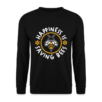 Le bonheur apicole sauve l’apiculteur apiculteur - Sweat-shirt Unisexe - noir - Devant - Alina (178cm) & Michal (187cm)
