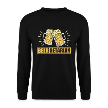 Beer Brewing Beergetarian Home Brewer Beer Brewer - Unisex Pullover - Schwarz - Vorne - Alina (178cm) & Michal (187cm)