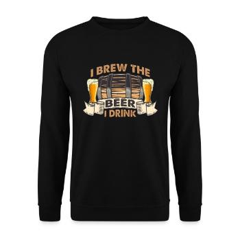 Brassage de bière Je brasse la bière I brasseur de bière artisanal - Sweat-shirt Unisexe - noir - Devant - Alina (178cm) & Michal (187cm)