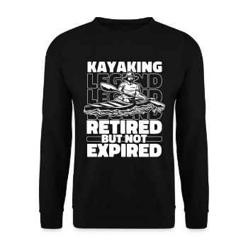 Kayaker pensioners - Unisex Sweatshirt - black - Front - Alina (178cm) & Michal (187cm)