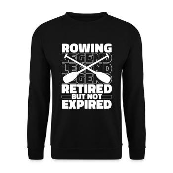 Rowing Retired rowers - Unisex Sweatshirt - black - Front - Alina (178cm) & Michal (187cm)
