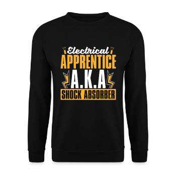 Electrical Engineering Electrical Apprentice A.K.A - Unisex Pullover - Schwarz - Vorne - Alina (178cm) & Michal (187cm)
