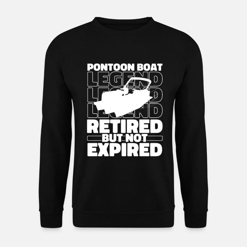 Pontonboot Im Ruhestand - Unisex Pullover - Schwarz