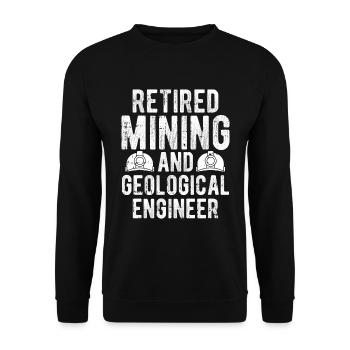 Engineer mining engineer - Unisex Sweatshirt - black - Front - Alina (178cm) & Michal (187cm)