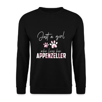 Appenzeller - Unisex Pullover - Schwarz - Vorne - Alina (178cm) & Michal (187cm)