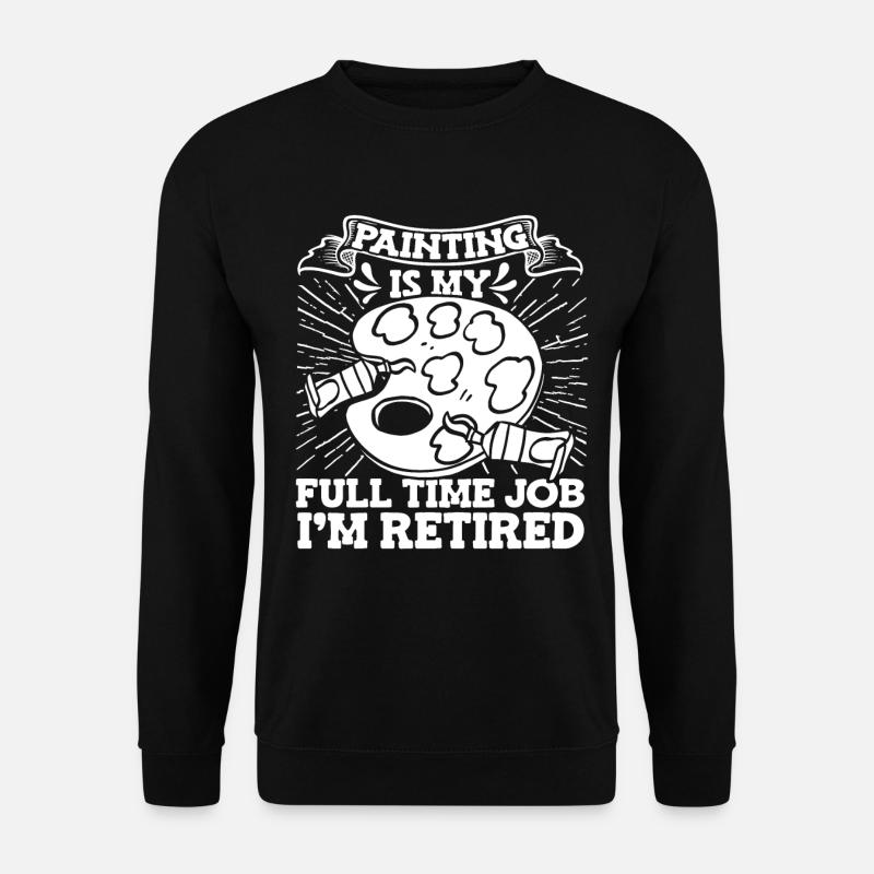 Maler Lackierer Palette - Unisex Pullover - Schwarz