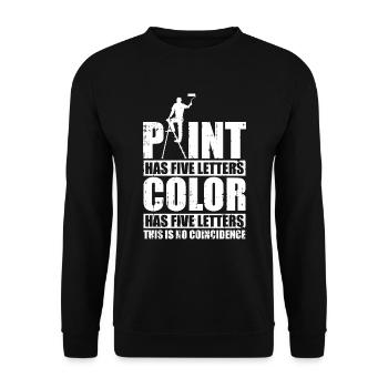 Painter Painter Funny - Unisex Sweatshirt - black - Front - Alina (178cm) & Michal (187cm)