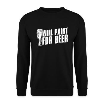 Maler Lackierer Bier - Unisex Pullover - Schwarz - Vorne - Alina (178cm) & Michal (187cm)