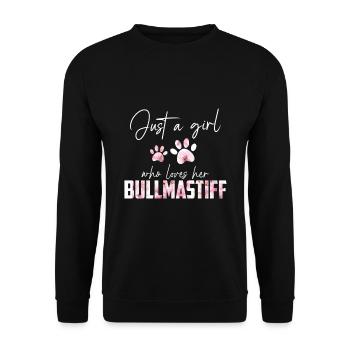 Bullmastiff - Unisex Sweatshirt - black - Front - Alina (178cm) & Michal (187cm)
