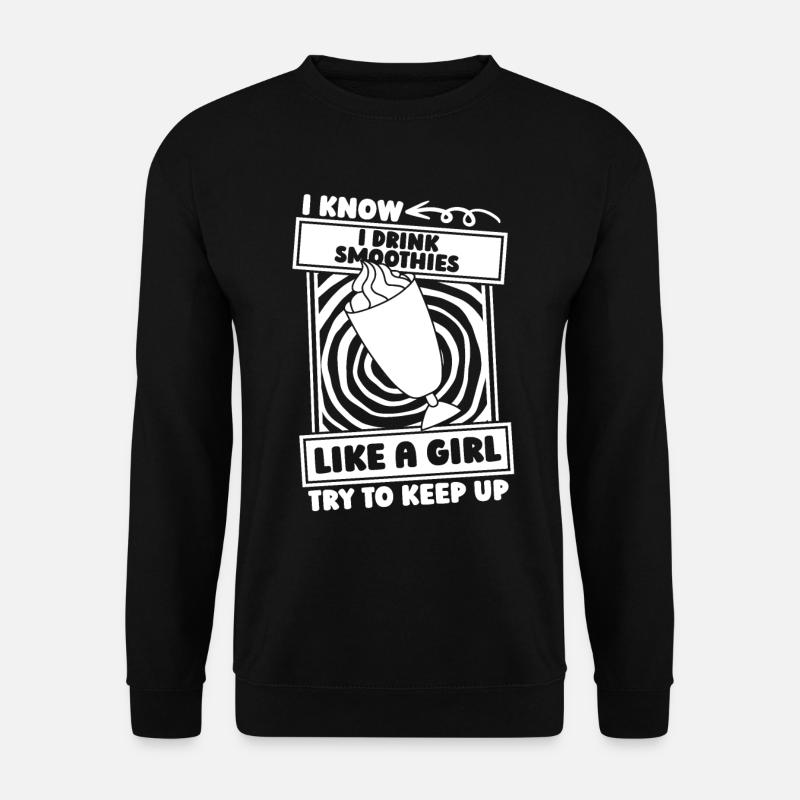 Smoothie Mädchen - Unisex Pullover - Schwarz
