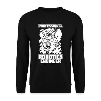 Robotik Ai Roboter Fachmann - Unisex Pullover - Schwarz - Vorne - Alina (178cm) & Michal (187cm)
