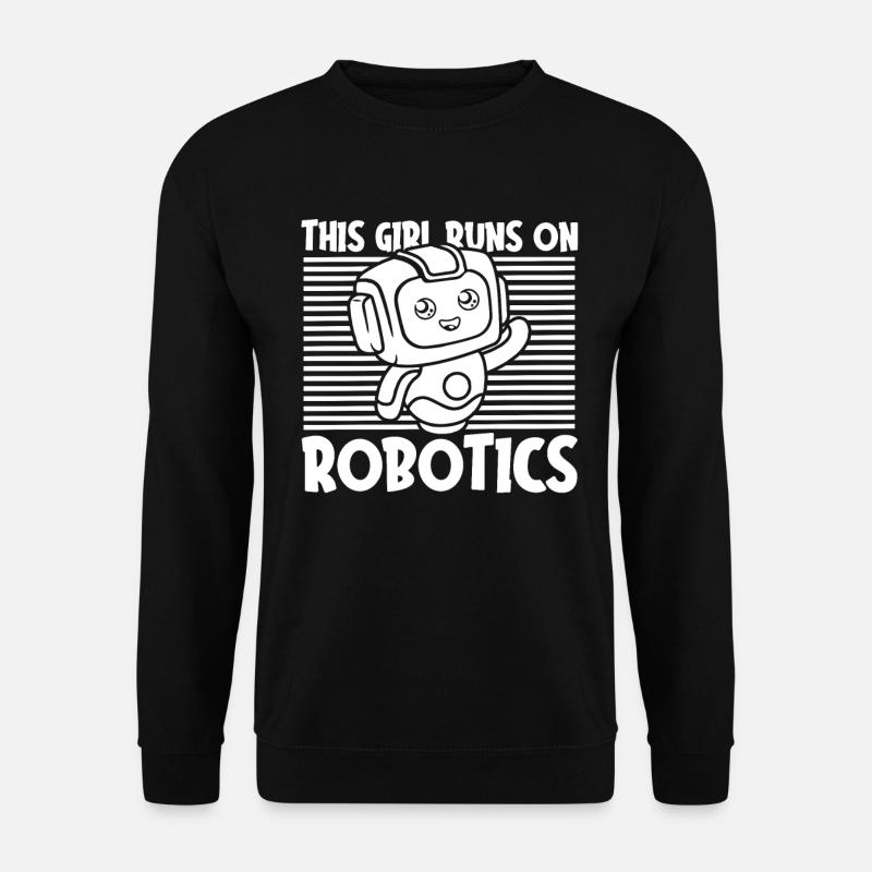 Robotics Ai Robot Girl - Unisex Sweatshirt - black