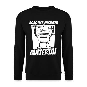 Robotik Ai Roboter - Unisex Pullover - Schwarz - Vorne - Alina (178cm) & Michal (187cm)
