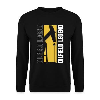 Légende de la plate-forme pétrolière - Sweat-shirt Unisexe - noir - Devant - Alina (178cm) & Michal (187cm)