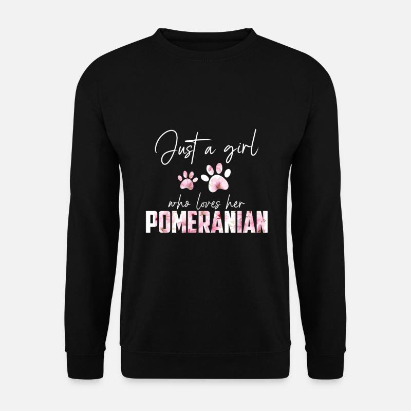 Zwergspitz Poméranien - Sweat-shirt Unisexe - noir