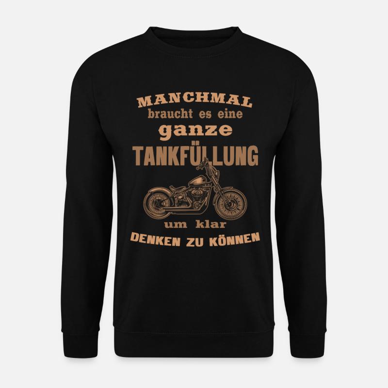 Manchmal braucht es eine Tankfüllung - Unisex Pullover - Schwarz