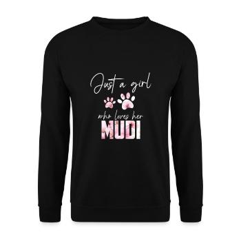 Mudi - Sweat-shirt Unisexe - noir - Devant - Alina (178cm) & Michal (187cm)
