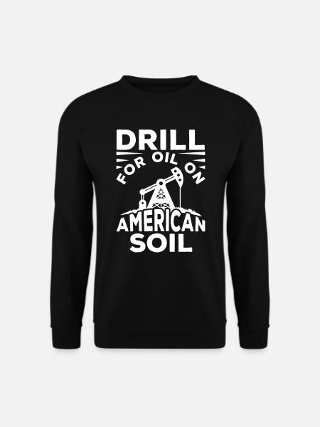 Ölfeld Bohrinsel Anlage - Unisex Pullover - Schwarz