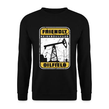 Humour sur les plates-formes pétrolières - Sweat-shirt Unisexe - noir - Devant - Alina (178cm) & Michal (187cm)