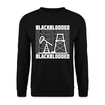 Plate-forme pétrolière Black Blood - Sweat-shirt Unisexe - noir - Devant - Alina (178cm) & Michal (187cm)