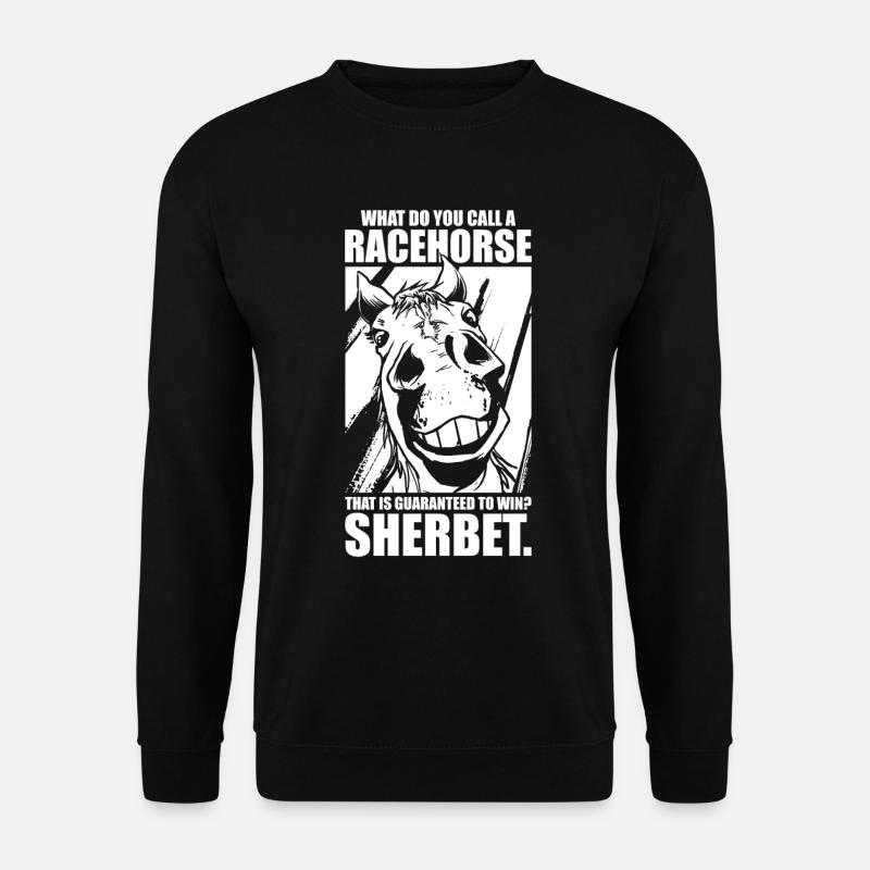 Pferd Reitsport Witzig Ausdauerreiten - Unisex Pullover - Schwarz