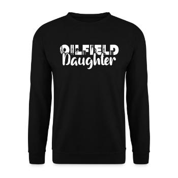 Oil Field Oil Rig Girl Oilfield Daughter - Sweat-shirt Unisexe - noir - Devant - Alina (178cm) & Michal (187cm)
