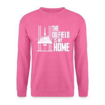 Ölfeld Bohrinsel Heimat - Unisex Pullover - Pink - Vorne