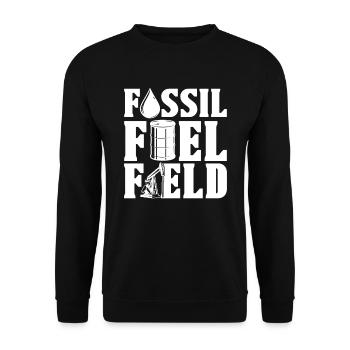 Gisement pétrolier Combustible fossile de plate-forme pétrolière - Sweat-shirt Unisexe - noir - Devant - Alina (178cm) & Michal (187cm)