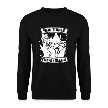 Taekwondo Père Taekwondo - Sweat-shirt Unisexe - noir - Devant - Alina (178cm) & Michal (187cm)