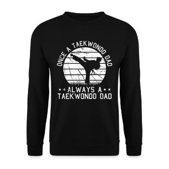 Taekwondo Vater Taekwondo Vater - Unisex Pullover - Schwarz - Vorne - Alina (178cm) & Michal (187cm)