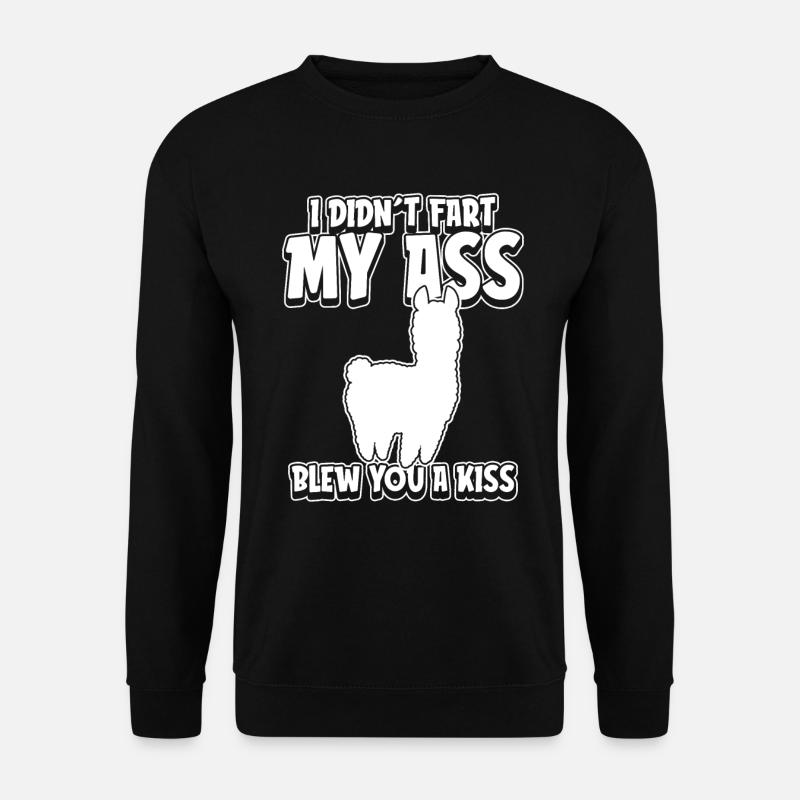 Alpaka Witzig - Unisex Pullover - Schwarz
