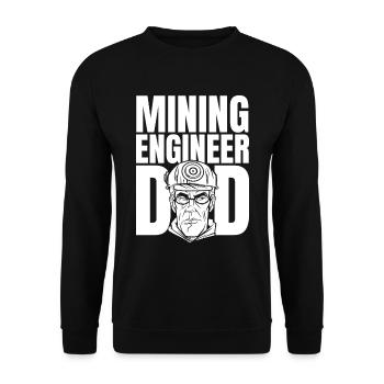Ingenieur Vati Bergbauingenieur - Unisex Pullover - Schwarz - Vorne - Alina (178cm) & Michal (187cm)