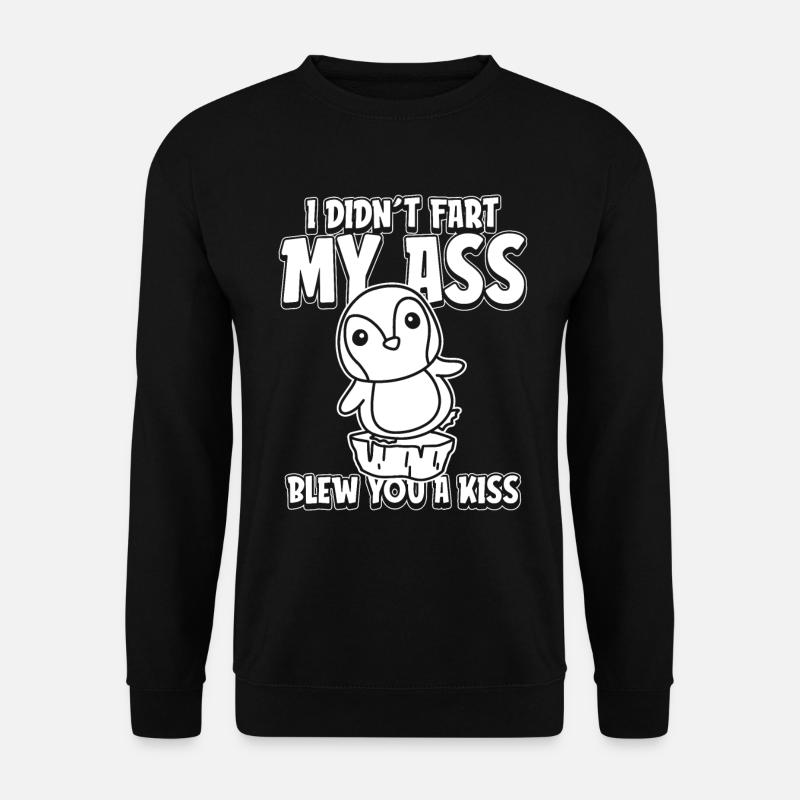 Pinguin Lustig - Unisex Pullover - Schwarz