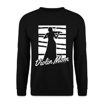 Violon Violon Mère - Sweat-shirt Unisexe - noir - Devant - Alina (178cm) & Michal (187cm)