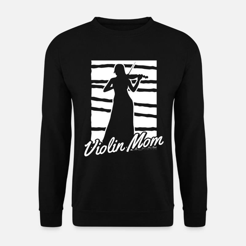 Violine Geige Mutter - Unisex Pullover - Schwarz