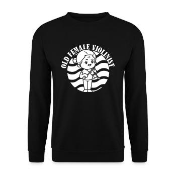 Violin Violin Alto - Unisex Sweatshirt - black - Front - Alina (178cm) & Michal (187cm)