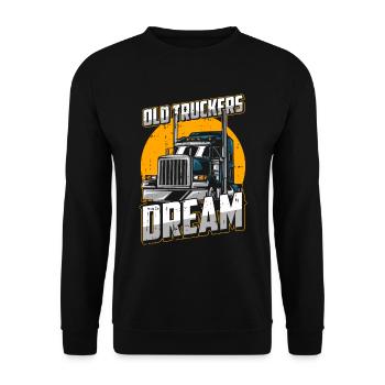 Truck Driver Trucker Truck Driver Funny - Unisex Sweatshirt - black - Front - Alina (178cm) & Michal (187cm)