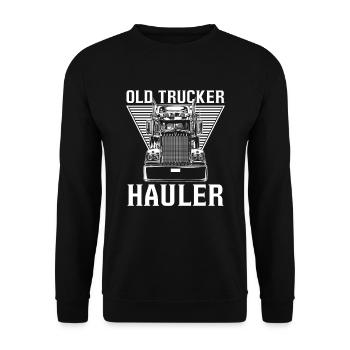 Chauffeur de camion Camionneur Conducteur de camion Tracteurs - Sweat-shirt Unisexe - noir - Devant - Alina (178cm) & Michal (187cm)