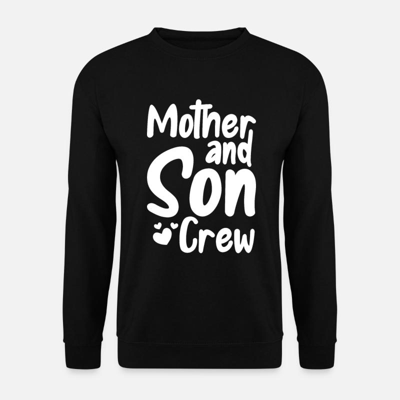 Mom Mutter Sohn - Unisex Pullover - Schwarz