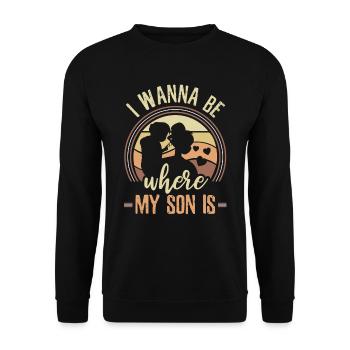 Maman Mère - Sweat-shirt Unisexe - noir - Devant - Alina (178cm) & Michal (187cm)
